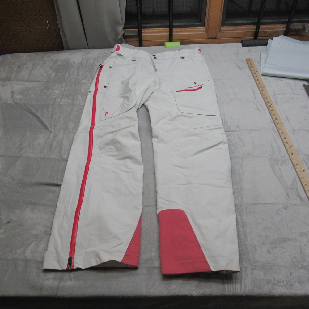 Peak‎ Performance Snow Pants Womens Large White Heli Alpine GoroTex Ski 34x32
